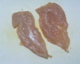 レンジでチン＊ささみロール作り方1写真
