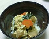 カツ丼風の玉子丼☆お麩でボリュームアップ作り方6写真