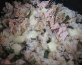 鮭ときのこのチーズ入り味噌炊き込みご飯作り方8写真