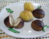 「茹で栗」作り方1写真