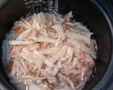 鮭と切干大根の香ばしい炊き込みご飯♪作り方3写真