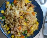 レンジ簡単中華風ミートローフ味炒飯弁当作り方12写真