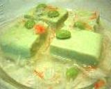 枝豆のお豆腐仕立て カニ(かま)のジュレ添え作り方6写真