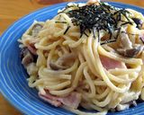 超簡単♪全卵と牛乳で和風カルボナーラ作り方7写真