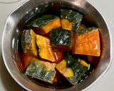 副菜にピッタリ冷凍かぼちゃの作り置き煮物作り方2写真