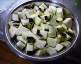 なすびと牛ミンチ炒め作り方1写真