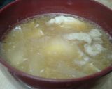 たまねぎの味噌汁に★卵落とし★大好き作り方3写真
