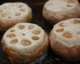野菜いっぱいのれんこんはさみ焼き作り方6写真