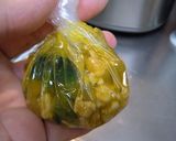 レンジで南瓜と鶏そぼろの茶巾団子♪作り方6写真