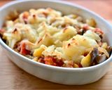 夏野菜⭐︎トマトとなすのマカロニチーズ焼き作り方7写真