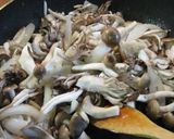 キノコのデミソース、ステーキ作り方6写真