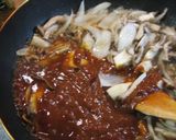 キノコのデミソース、ステーキ作り方8写真
