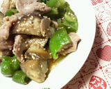 ✿定番で簡単❀豚肉の✿ナスピー味噌炒め作り方5写真