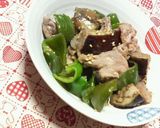 ✿定番で簡単❀豚肉の✿ナスピー味噌炒め作り方7写真
