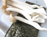海苔巻きキノコのオリーブ焼き♪作り方3写真