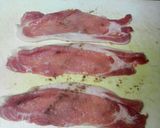 揚げずに作る豚肉の梅しそチーズ巻き♪作り方1写真