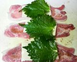 揚げずに作る豚肉の梅しそチーズ巻き♪作り方4写真