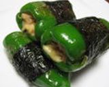 シーチキンチーズのししとう海苔巻き作り方5写真