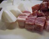 豚肉と大根の甘辛煮込み作り方1写真