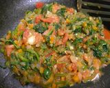 野菜沢山☆ほうれん草トマトチーズオムレツ作り方4写真