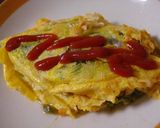 野菜沢山☆ほうれん草トマトチーズオムレツ作り方7写真