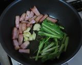 菜の花とベーコンのペペロンチーノ作り方6写真