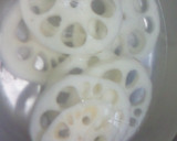 蓮根のはさみ焼き＊れもん照り焼き作り方1写真