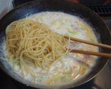 シチューでクリームパスタ作り方5写真