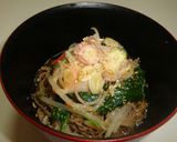 ヘルシーなのに飽きない！野菜もっさりそば作り方3写真