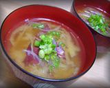 -さつま芋の皮^^味噌汁✿-作り方3写真