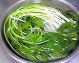 おつまみ☆みず菜と三つ葉のワサビあえ☆作り方3写真