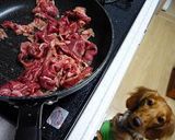 ブロッコリーと牛肉のくるみマヨネーズ炒め作り方3写真