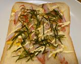 海苔香るカニカマ🦀マヨチーズトースト作り方2写真