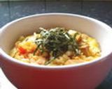 簡単！月末どんぶり☆天キャべ豆腐卵とじ丼作り方6写真