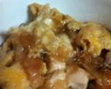 簡単！月末どんぶり☆天キャべ豆腐卵とじ丼作り方7写真