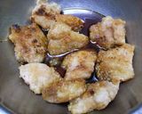 揚げない鶏肉の唐揚げ★甘酢しょうゆ作り方3写真