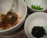 簡単☆のりたまご飯作り方1写真