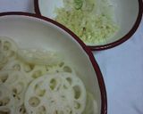 れんこんの香味きんぴら作り方1写真