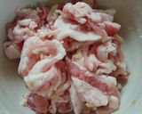 豚肉のネギ・ザーサイ蒸し作り方1写真