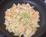 簡単ランチ!豆腐皮でお好み焼き作り方4写真