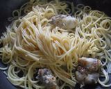 牡蠣のぺペロンチーノスパゲティ作り方5写真
