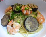 ✿なすと海老のバターしょうゆパスタ✿作り方6写真