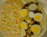 テリヤキチキンと明太子モッチーズのピザ作り方18写真