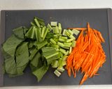 やみつき！ごぼうと小松菜のごま味噌マヨサラダ作り方2写真