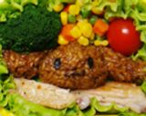 モカのカレーピラフ✿キャラ弁作り方3写真