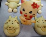 抹茶トトロあんぱん作り方9写真