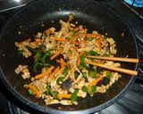 学校給食人気No.1☆キムチチャーハン作り方3写真