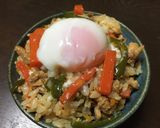 学校給食人気No.1☆キムチチャーハン作り方4写真