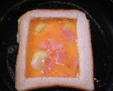 簡単美味♡卵＆ハム＆チーズくりぬき食パン作り方3写真