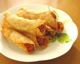 ∮餃子の皮でカリッと♬♪ソーセージ揚げ∮作り方2写真
